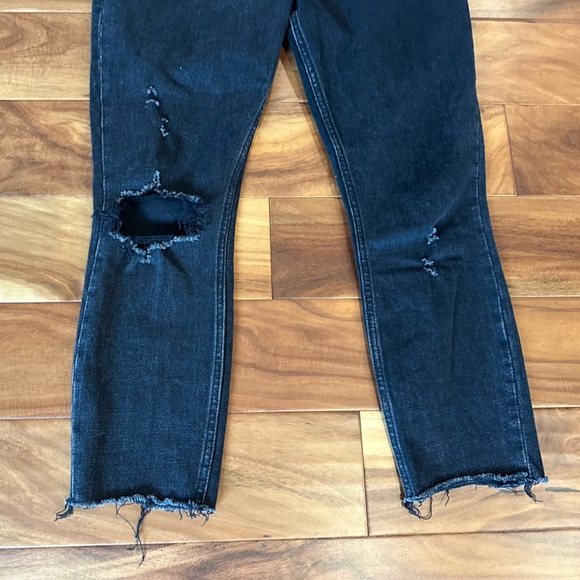 Abercrombie & Fitch The Skinny High Rise Black Denim Jeans size 26/2 - Picture 3 of 5